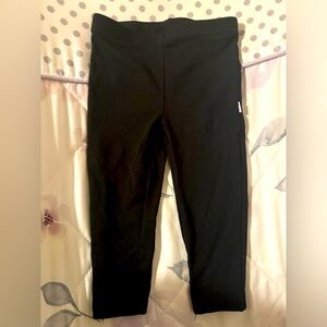 Little Sleepies Black Leggings size 6-12 months